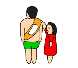 Dwarf brother and sister Taro and Hanako sticker #10703827