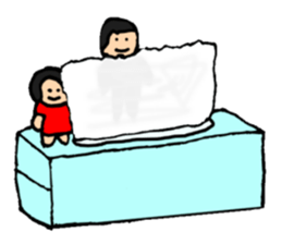 Dwarf brother and sister Taro and Hanako sticker #10703833