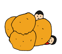 Dwarf brother and sister Taro and Hanako sticker #10703835