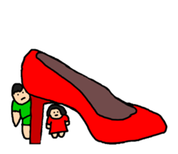 Dwarf brother and sister Taro and Hanako sticker #10703836