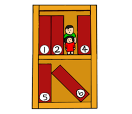 Dwarf brother and sister Taro and Hanako sticker #10703837