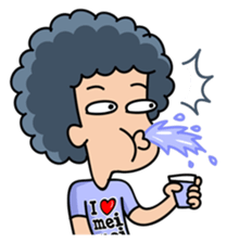 Momo The Afro Boy (Eng) sticker #10703883