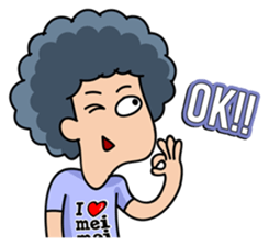 Momo The Afro Boy (Eng) sticker #10703894