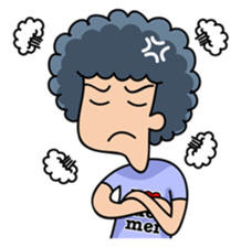 Momo The Afro Boy (Eng) sticker #10703896