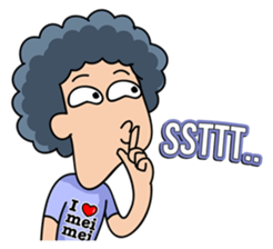 Momo The Afro Boy (Eng) sticker #10703903