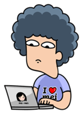 Momo The Afro Boy (Eng) sticker #10703915