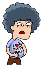 Momo The Afro Boy (Eng) sticker #10703917