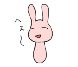 Pink color of the rabbit sticker #10704842