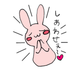 Pink color of the rabbit sticker #10704854