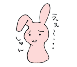 Pink color of the rabbit sticker #10704856