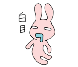 Pink color of the rabbit sticker #10704858