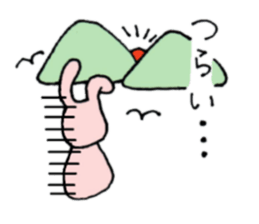 Pink color of the rabbit sticker #10704859