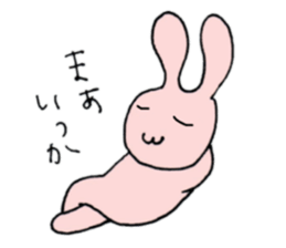 Pink color of the rabbit sticker #10704866