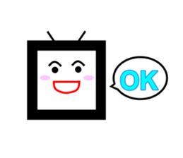 cute TV sticker #10705280