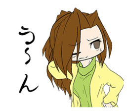 Responses elegant girl sticker #10705332