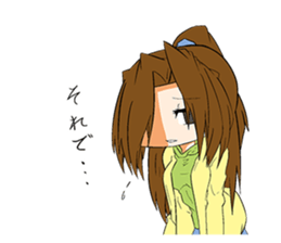 Responses elegant girl sticker #10705347