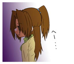 Responses elegant girl sticker #10705352