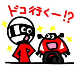 Motorcycle rider2 sticker #10705521