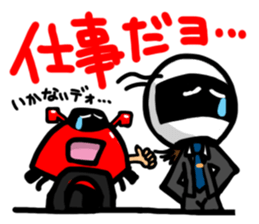 Motorcycle rider2 sticker #10705549