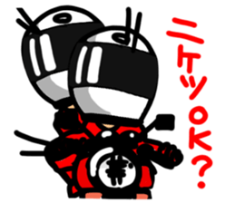 Motorcycle rider2 sticker #10705552