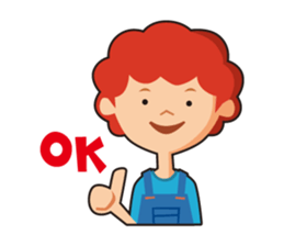 redhead bon sticker #10705760