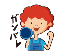 redhead bon sticker #10705763