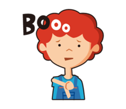redhead bon sticker #10705770
