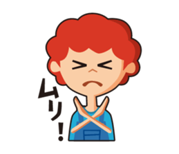 redhead bon sticker #10705772