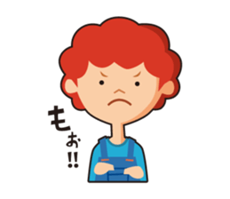 redhead bon sticker #10705773