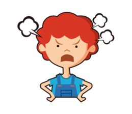 redhead bon sticker #10705774