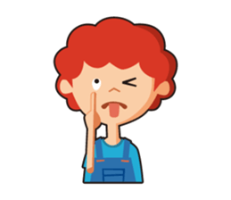 redhead bon sticker #10705775