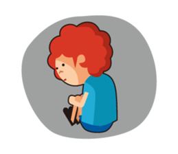 redhead bon sticker #10705783