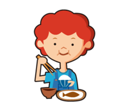 redhead bon sticker #10705788