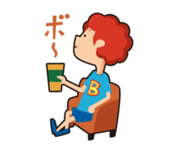 redhead bon sticker #10705794