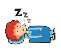 redhead bon sticker #10705798