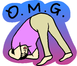 Why yoga?(English) sticker #10706054