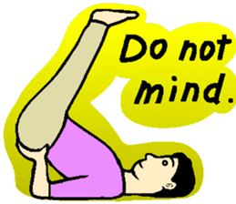 Why yoga?(English) sticker #10706070