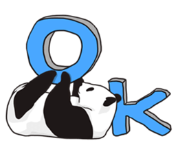 Playing a character Panda sticker #10707252