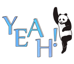 Playing a character Panda sticker #10707256