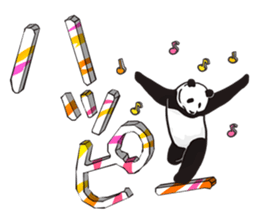 Playing a character Panda sticker #10707264
