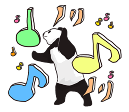 Playing a character Panda sticker #10707270