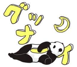 Playing a character Panda sticker #10707276