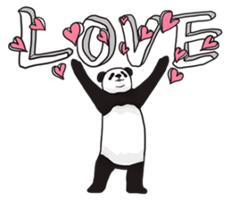 Playing a character Panda sticker #10707298