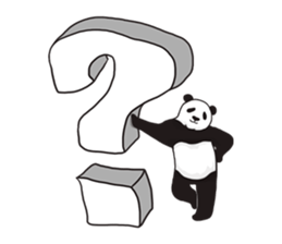 Playing a character Panda sticker #10707300