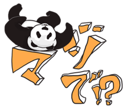 Playing a character Panda sticker #10707302