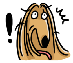 the Arrogant Afghan Hound sticker #10707403