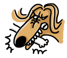 the Arrogant Afghan Hound sticker #10707405