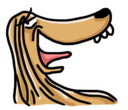 the Arrogant Afghan Hound sticker #10707417