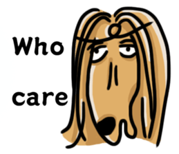 the Arrogant Afghan Hound sticker #10707422
