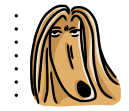 the Arrogant Afghan Hound sticker #10707424